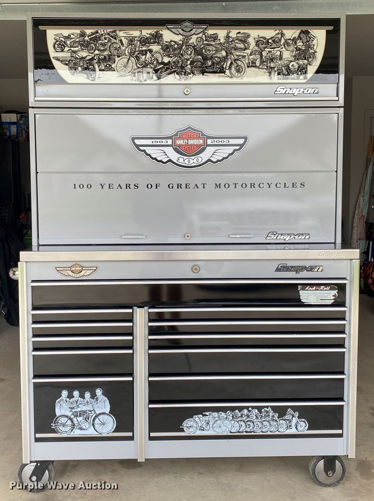 image for item JK9937 Snap-on  Harley Davidson 100 Year toolbox