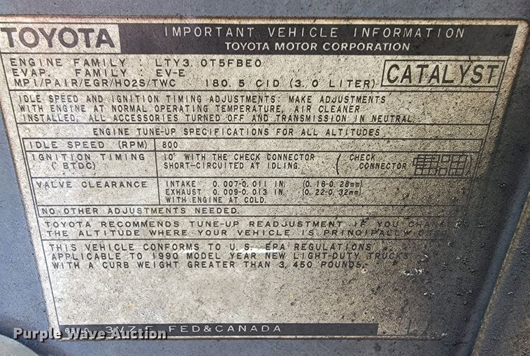 image for item JL9410 1990 Toyota 4Runner SR5  SUV