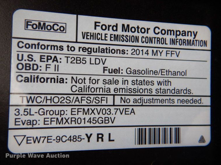 image for item JS9589 2014 Ford Taurus Limited