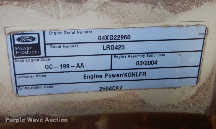 image for item LP9342 2004 Kohler 20RZ  generator