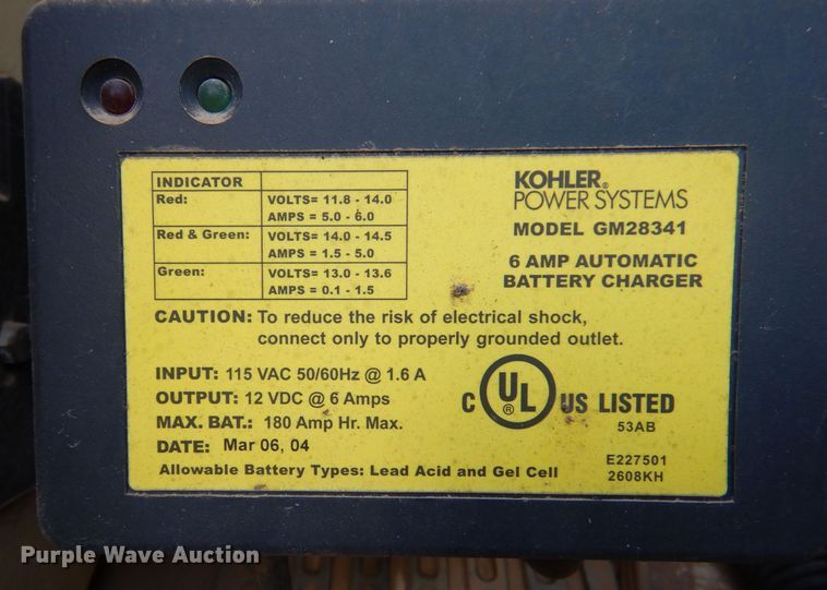 image for item LP9342 2004 Kohler 20RZ  generator