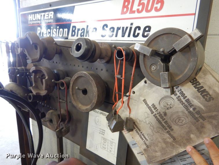 image for item LP9351 Hunter BL505  brake lathe