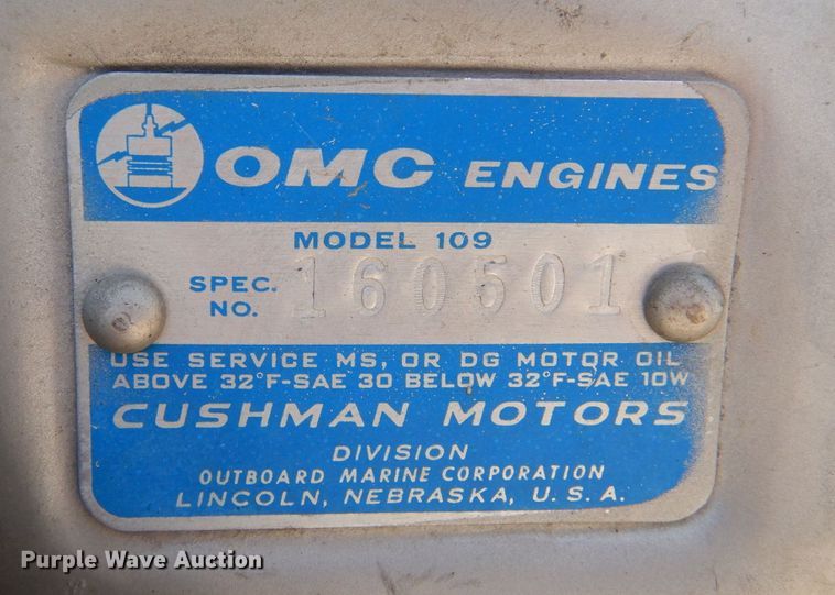 image for item LP9354 1965 Cushman Super Silver Eagle  scooter