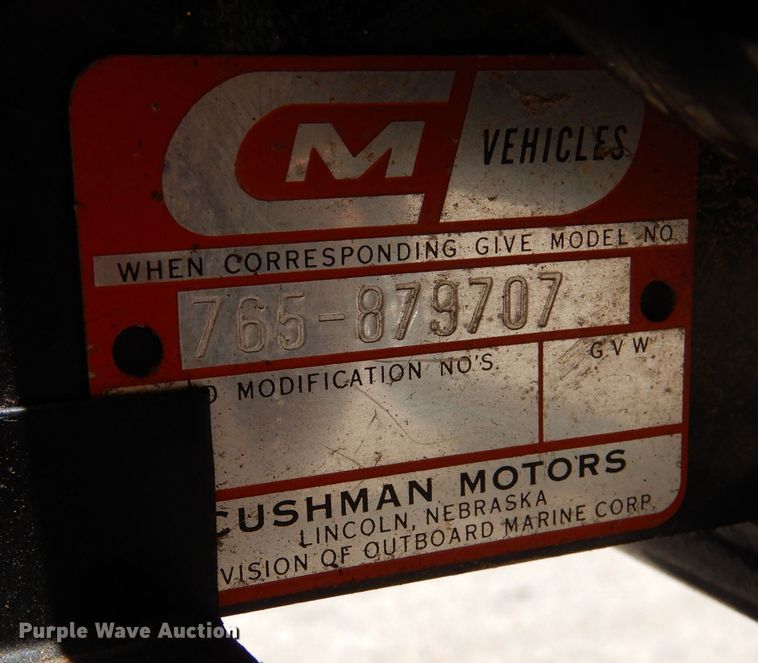 image for item LP9354 1965 Cushman Super Silver Eagle  scooter