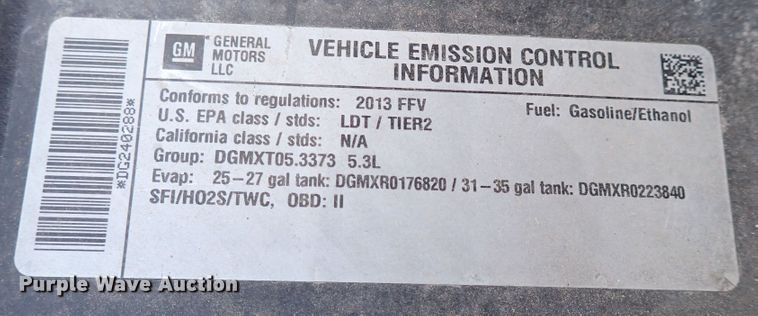 image for item LU9059 2013 Chevrolet Silverado 1500  Crew Cab pickup truck