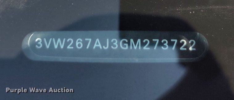 image for item LU9087 2016 Volkswagen Jetta