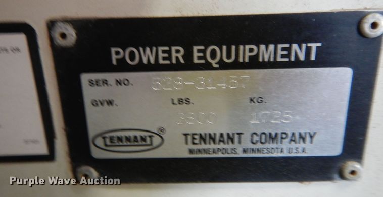 image for item MD9203 Tennant 528  sweeper