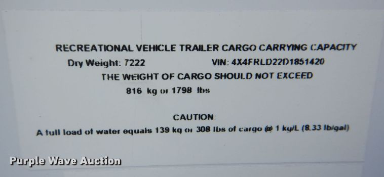 image for item MF9096 2013 Forest River Rockwood Lite  camper