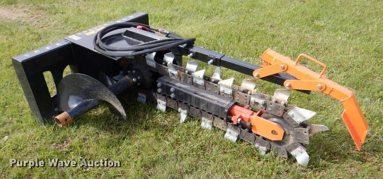 image for item MF9107 2021 Mower King ECSSCT72  skid steer trencher