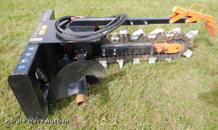 image for item MF9107 2021 Mower King ECSSCT72  skid steer trencher