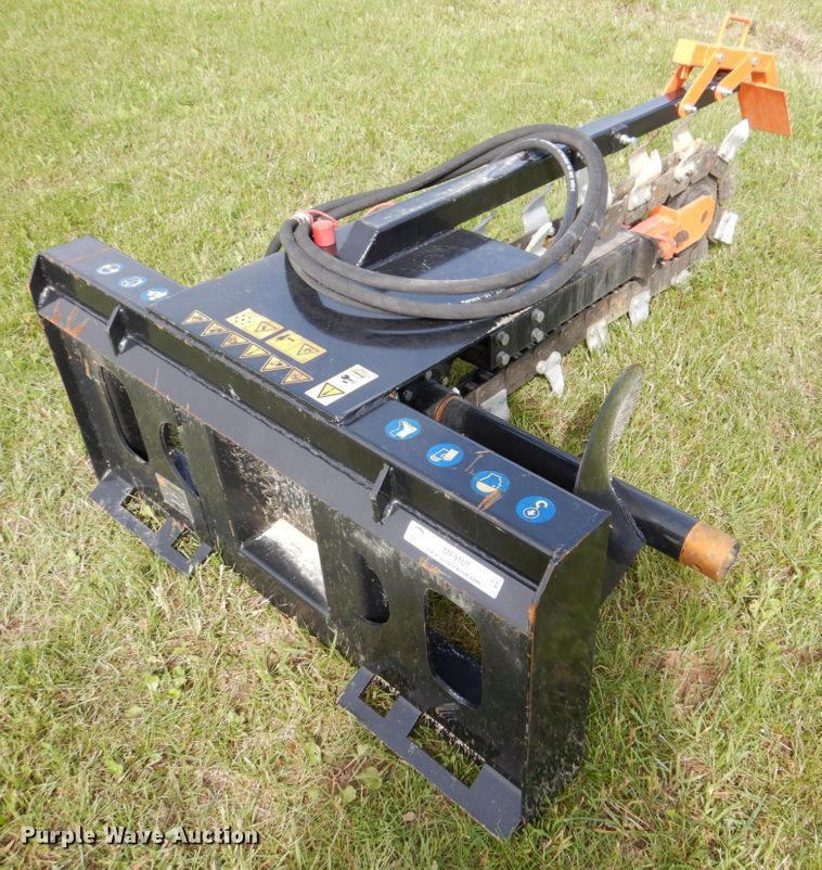 image for item MF9107 2021 Mower King ECSSCT72  skid steer trencher
