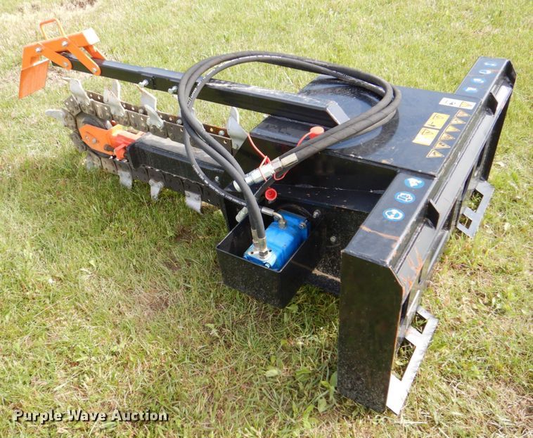image for item MF9107 2021 Mower King ECSSCT72  skid steer trencher