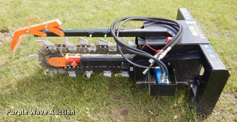 image for item MF9107 2021 Mower King ECSSCT72  skid steer trencher