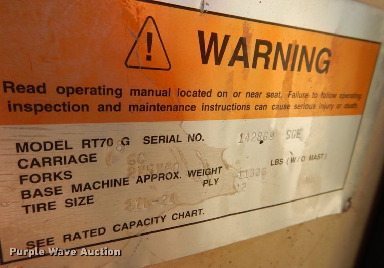 image for item MF9116 Ingersoll Rand RT708G  forklift