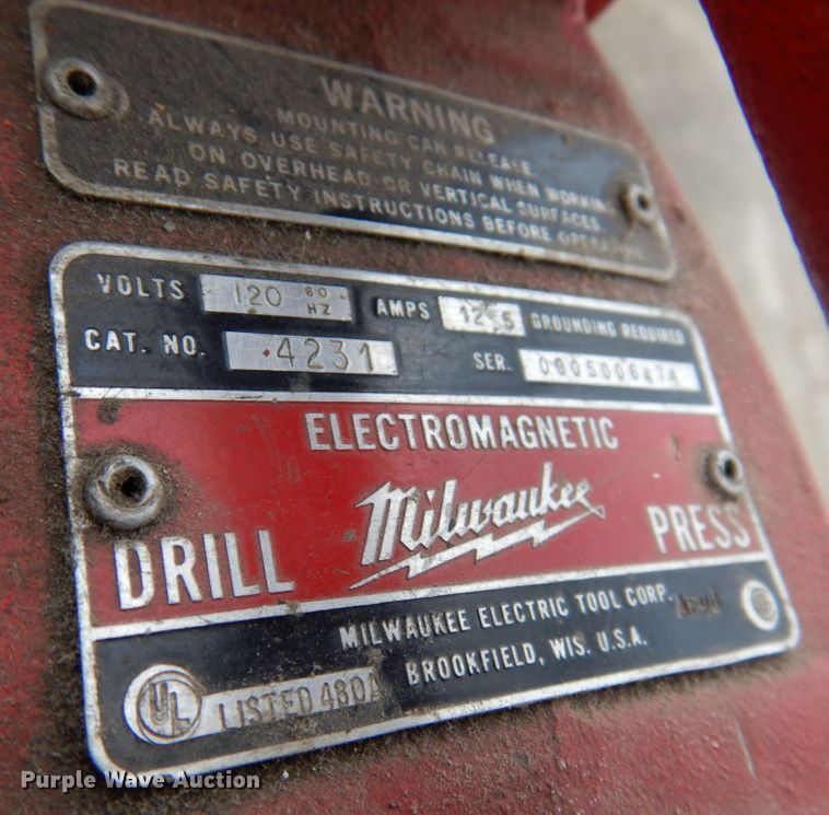 image for item MU9629 Milwaukee  electromagnetic drill press