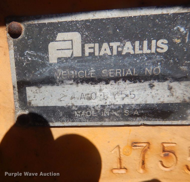 image for item DJ1328 1975 Fiat-Allis 65  rigid frame motor grader