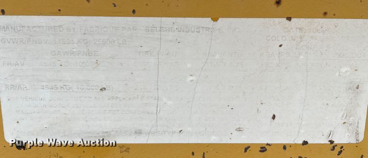 image for item DJ5205 2006 Belshe DT256  equipment trailer