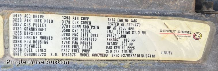 image for item DJ7657 2001 Peterbilt 378  dump truck