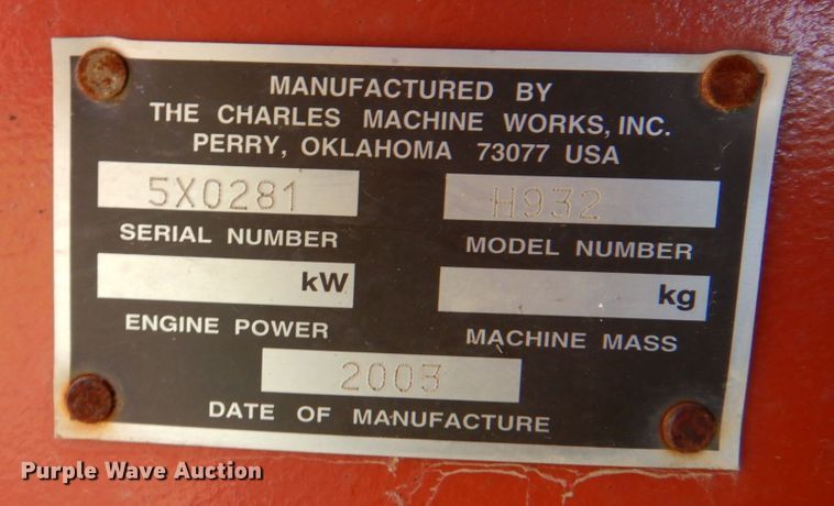 image for item DM2245 2003 Ditch Witch RT115  cable plow