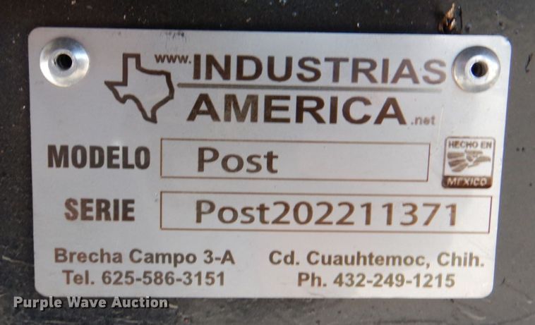 image for item DM2284 Industrias America Easyman Post  skid steer tree shear