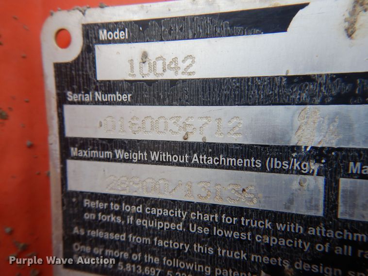 image for item DN0357 2008 SkyTrak 10042  telehandler