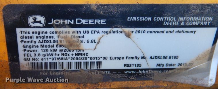 image for item DP4240 2011 John Deere 200DLC  excavator