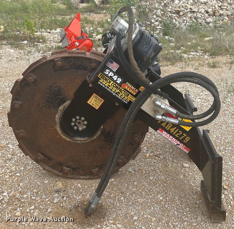 image for item HL9202 Trench Grader SP42  skid steer trench compactor