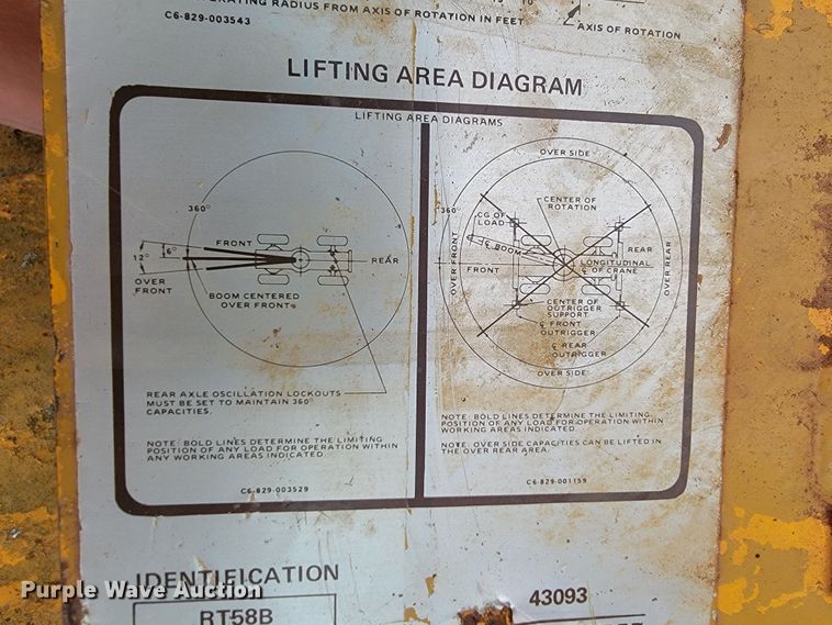 image for item JL9395 Grove RT58B  crane