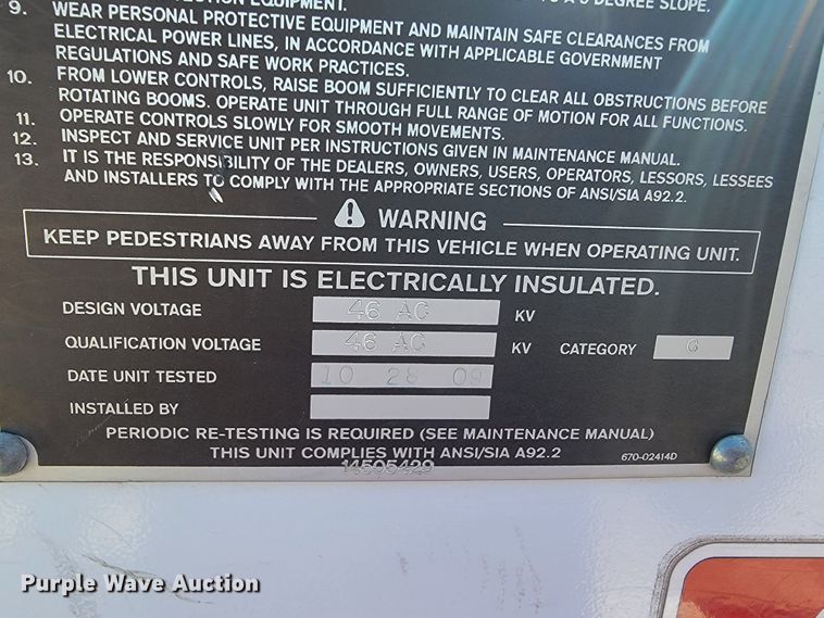 image for item JL9400 2009 Dodge Ram 5500HD  bucket truck