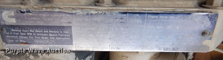 image for item KR9246 1997 CME 75  drilling rig truck bed