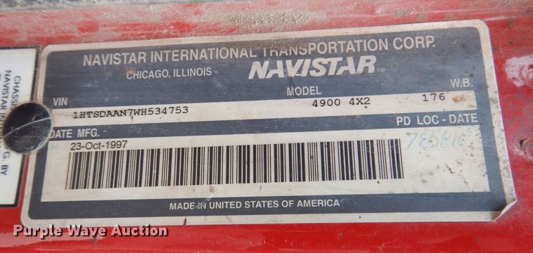 image for item KR9269 1998 International 4900  dump truck