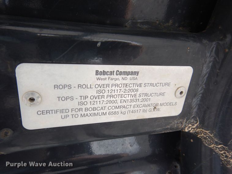 image for item KR9287 2013 Bobcat E35  mini excavator