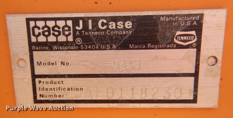 image for item LP9348 1993 Case Maxi Sneaker Series B  cable plow