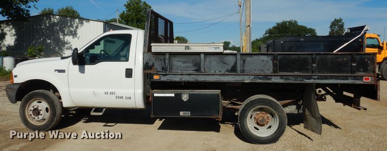 image for item MD9188 1999 Ford F550 Super Duty  dump flatbed truck
