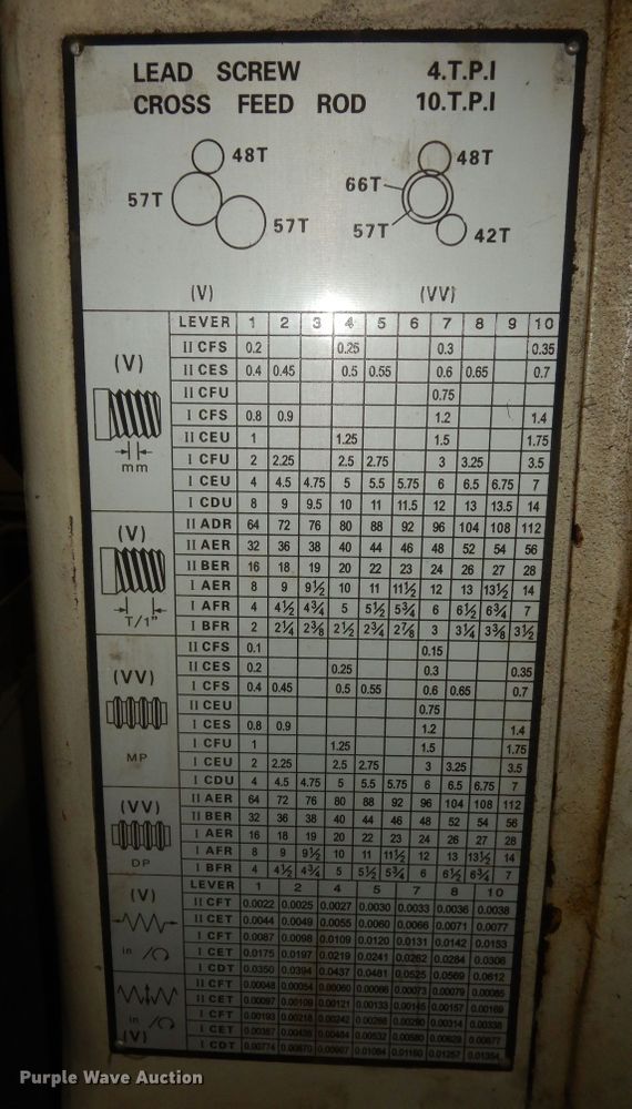 image for item MD9223 2010 Grizzly G0600  big bore metal lathe