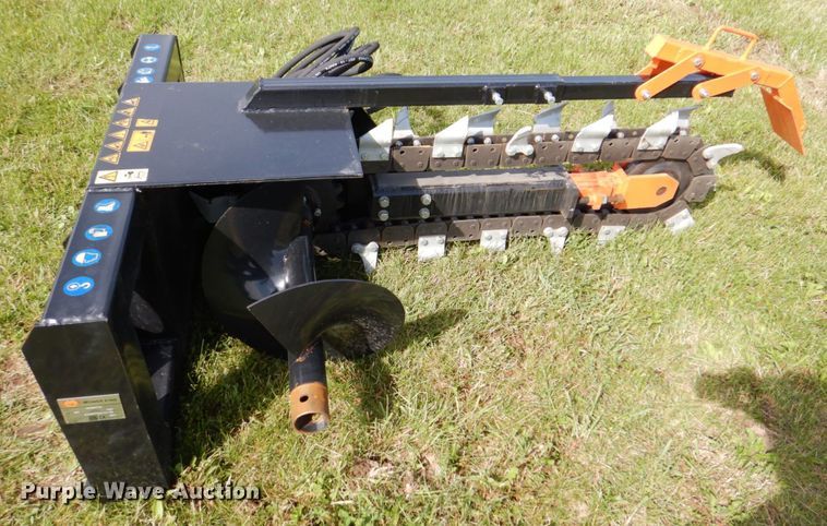 image for item MF9105 2021 Mower King ECSSCT72  skid steer trencher