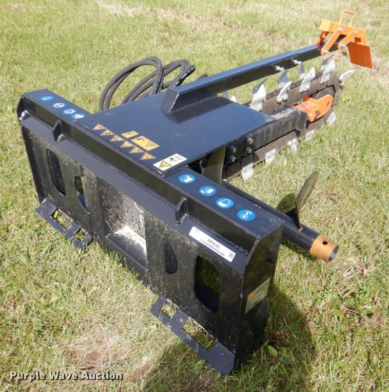 image for item MF9105 2021 Mower King ECSSCT72  skid steer trencher