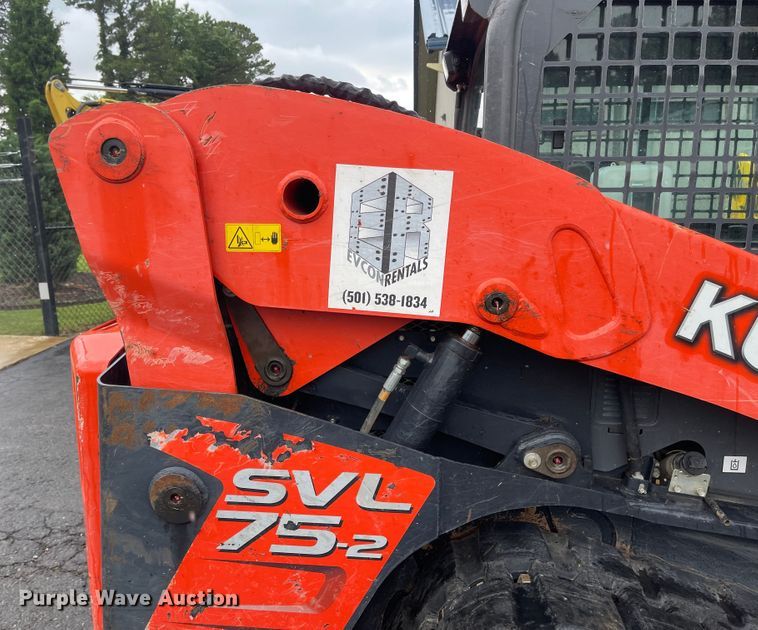 image for item MJ9787 2019 Kubota SVL75-2  tracked skid steer loader