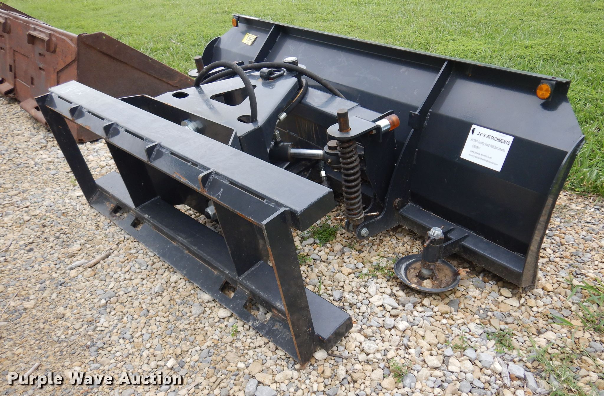 JCT 72"W skid steer dozer blade in Augusta, KS Item KI9417 sold