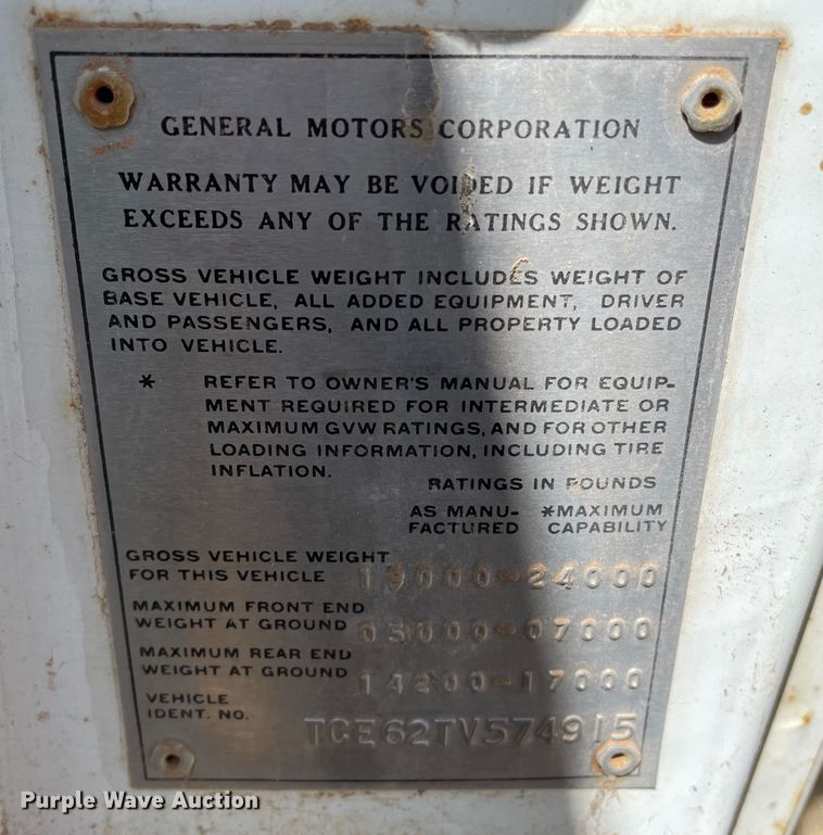 image for item DJ5138 1973 GMC 6000  grain truck