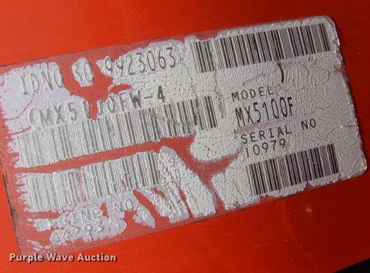 image for item DN0449 2008 Kubota MX5100F  tractor