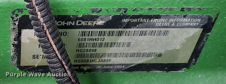 image for item DR0915 2005 John Deere 9760 STS  combine