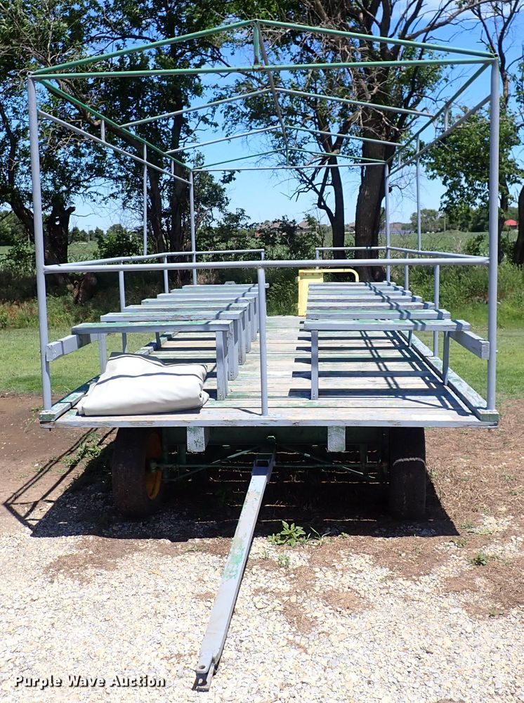 image for item DS7095 Shop built  hay passenger trailer