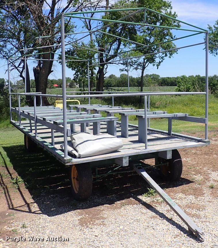 image for item DS7095 Shop built  hay passenger trailer