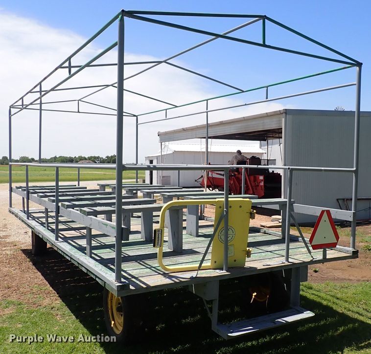 image for item DS7095 Shop built  hay passenger trailer