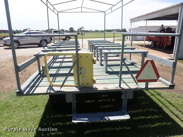 image for item DS7095 Shop built  hay passenger trailer