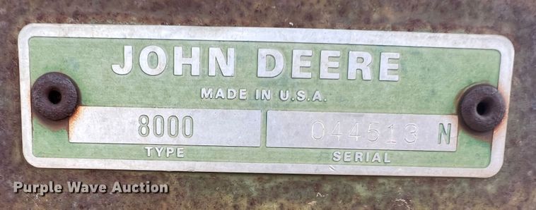 image for item DS8303 John Deere 8000  grain drill