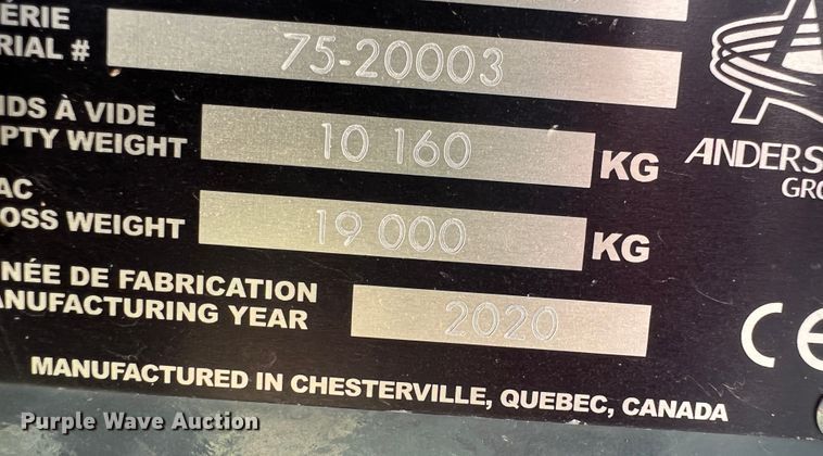 image for item DS8305 2020 Anderson StackPro 5400  bale stacker