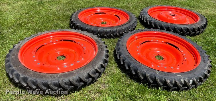 image for item HL9154 (4) Goodyear 230/95R48  tires and wheels