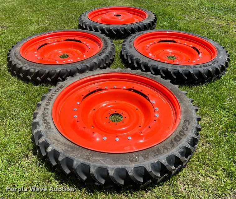 image for item HL9154 (4) Goodyear 230/95R48  tires and wheels